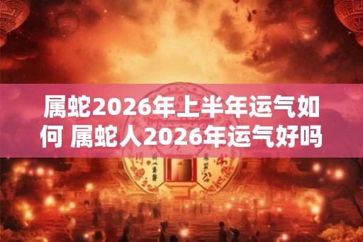 属蛇2026年上半年运气如何 属蛇人2026年运气好吗