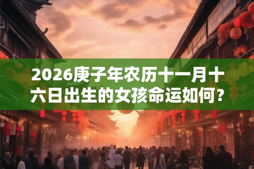2026庚子年农历十一月十六日出生的女孩命运如何？