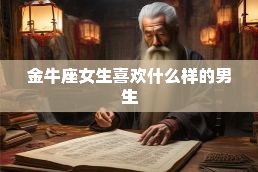 金牛座女生喜欢什么样的男生