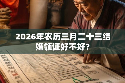 2026年农历三月二十三结婚领证好不好？