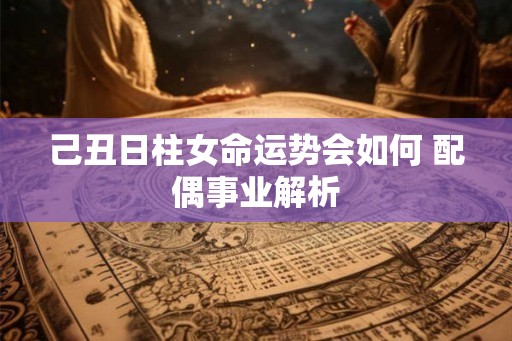 己丑日柱女命运势会如何 配偶事业解析