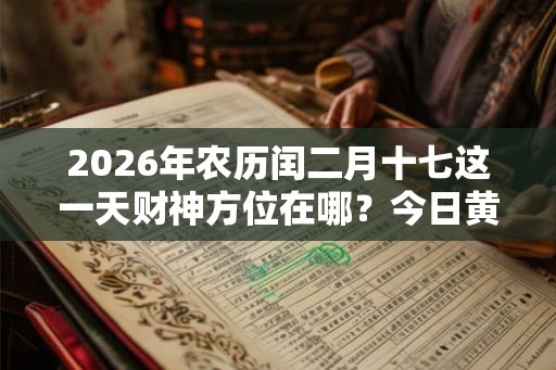 2026年农历闰二月十七这一天财神方位在哪？今日黄历查询