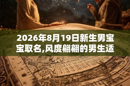 2026年8月19日新生男宝宝取名,风度翩翩的男生适合的名字
