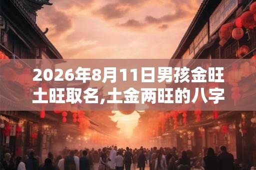 2026年8月11日男孩金旺土旺取名,土金两旺的八字好不好