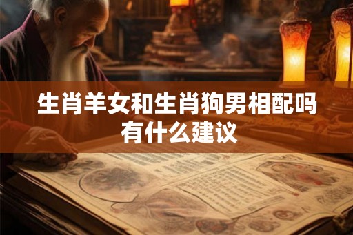 生肖羊女和生肖狗男相配吗 有什么建议