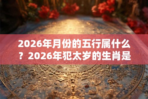 2026年月份的五行属什么？2026年犯太岁的生肖是哪几个？