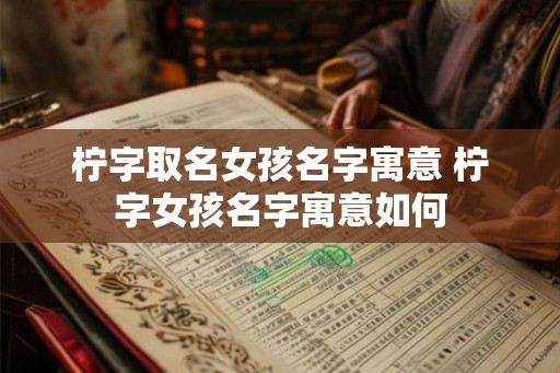 柠字取名女孩名字寓意 柠字女孩名字寓意如何 柠字取名女孩名字寓意 柠字女孩名字寓意如何