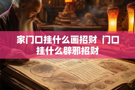 家门口挂什么画招财  门口挂什么辟邪招财