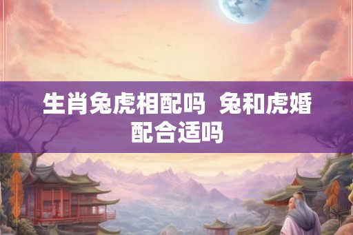 生肖兔虎相配吗  兔和虎婚配合适吗
