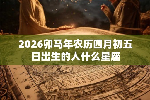 2026卯马年农历四月初五日出生的人什么星座