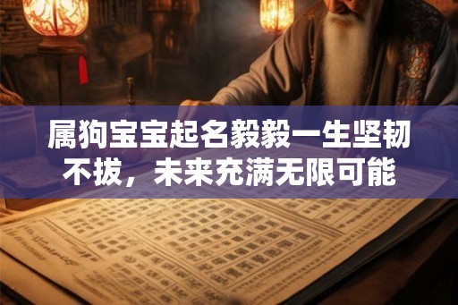 属狗宝宝起名毅毅一生坚韧不拔，未来充满无限可能