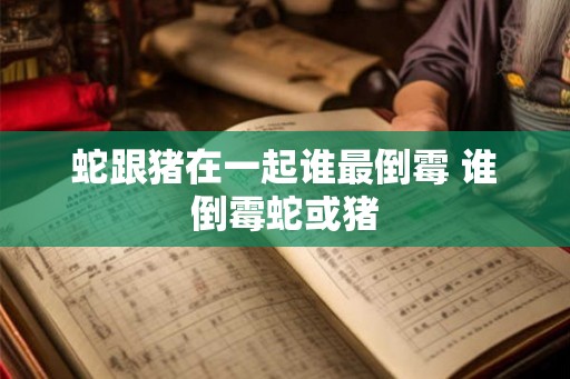 蛇跟猪在一起谁最倒霉 谁倒霉蛇或猪