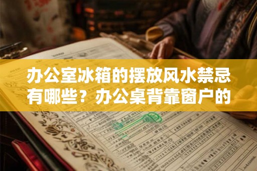 办公室冰箱的摆放风水禁忌有哪些?办公桌背靠窗户的风水好吗? 办公室冰箱的摆放风水禁忌有哪些?办公桌背靠窗户的风水好吗?