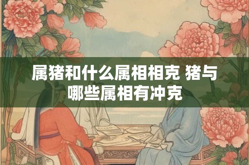 属猪和什么属相相克 猪与哪些属相有冲克