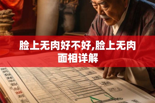 脸上无肉好不好,脸上无肉面相详解