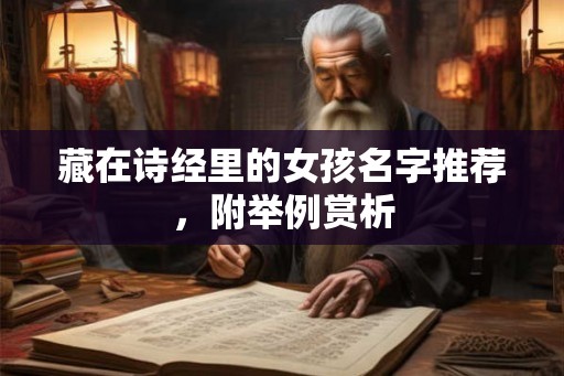 藏在诗经里的女孩名字推荐，附举例赏析