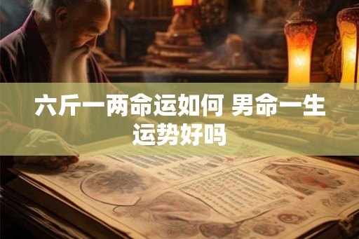 六斤一两命运如何 男命一生运势好吗