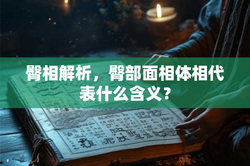 臀相解析，臀部面相体相代表什么含义？