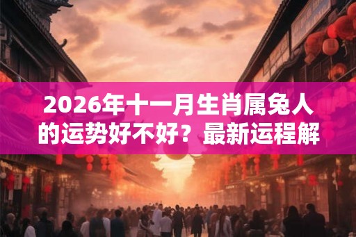2026年十一月生肖属兔人的运势好不好？最新运程解析
