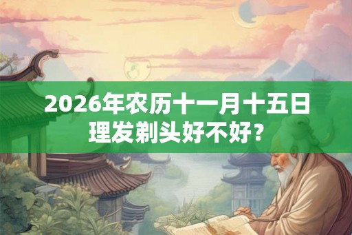 2026年农历十一月十五日理发剃头好不好？