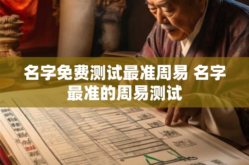 名字免费测试最准周易 名字最准的周易测试