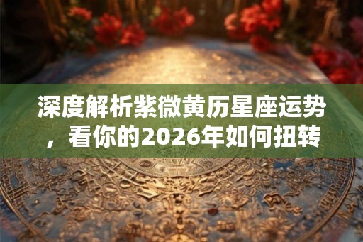 深度解析紫微黄历星座运势，看你的2026年如何扭转运势