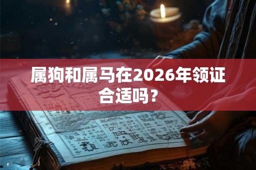 属狗和属马在2026年领证合适吗? 属狗和属马在2026年领证合适吗?
