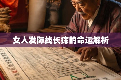 女人发际线长痣的命运解析