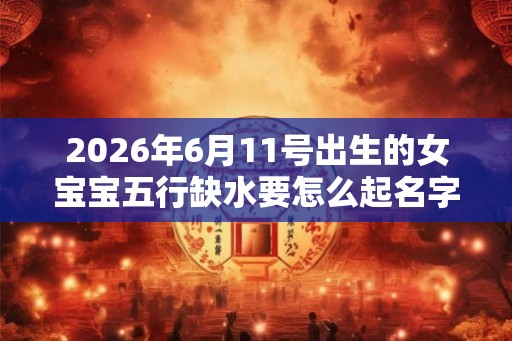 2026年6月11号出生的女宝宝五行缺水要怎么起名字