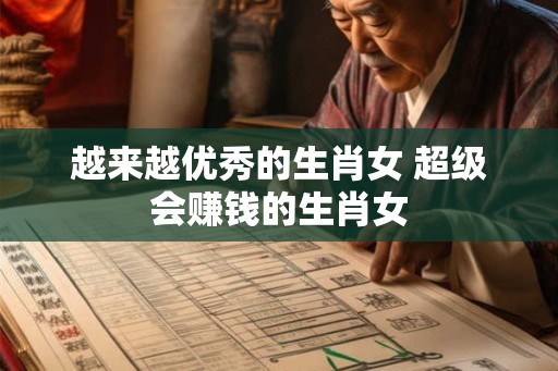 越来越优秀的生肖女 超级会赚钱的生肖女