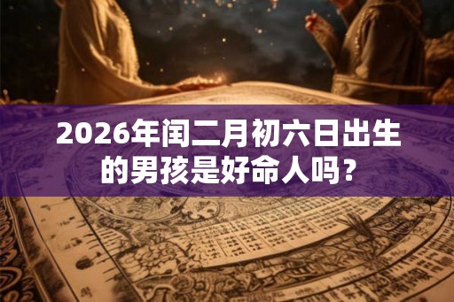 2026年闰二月初六日出生的男孩是好命人吗？