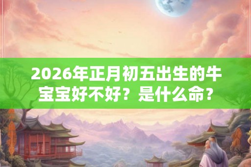 2026年正月初五出生的牛宝宝好不好？是什么命？