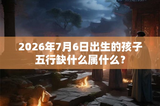 2026年7月6日出生的孩子五行缺什么属什么？