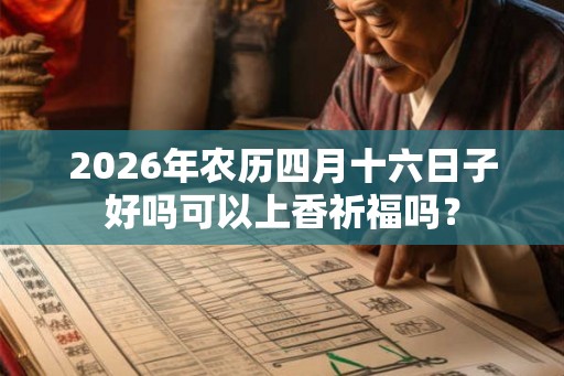 2026年农历四月十六日子好吗可以上香祈福吗？