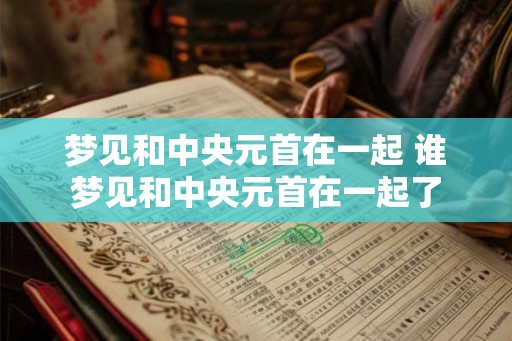 梦见和中央元首在一起 谁梦见和中央元首在一起了 梦见和中央元首在一起 谁梦见和中央元首在一起了