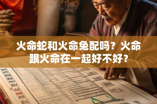 火命蛇和火命兔配吗？火命跟火命在一起好不好？