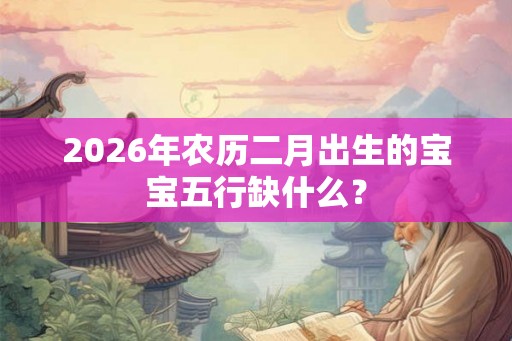 2026年农历二月出生的宝宝五行缺什么？