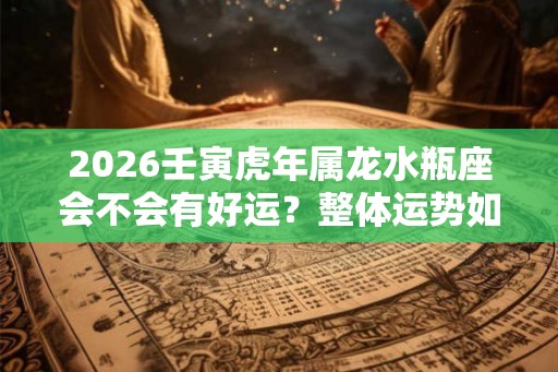 2026壬寅虎年属龙水瓶座会不会有好运？整体运势如何？
