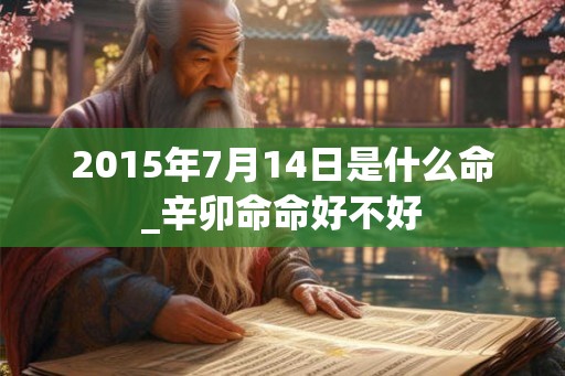 2015年7月14日是什么命_辛卯命命好不好
