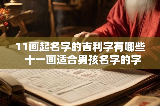 11画起名字的吉利字有哪些  十一画适合男孩名字的字