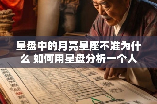 星盘中的月亮星座不准为什么 如何用星盘分析一个人