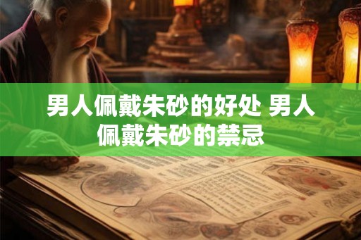 男人佩戴朱砂的好处 男人佩戴朱砂的禁忌