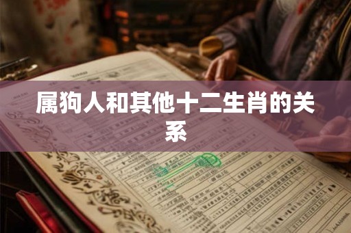 属狗人和其他十二生肖的关系