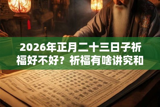 2026年正月二十三日子祈福好不好?祈福有啥讲究和忌讳? 2026年正月二十三日子祈福好不好?祈福有啥讲究和忌讳?
