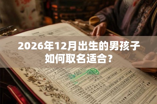 2026年12月出生的男孩子如何取名适合? 2026年12月出生的男孩子如何取名适合?