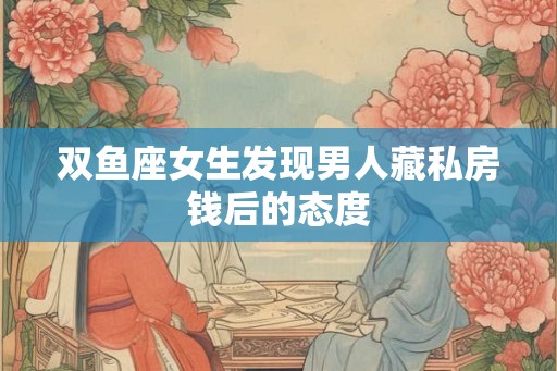 双鱼座女生发现男人藏私房钱后的态度 双鱼座女生发现男人藏私房钱后的态度