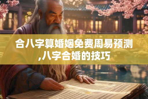 合八字算婚姻免费周易预测,八字合婚的技巧