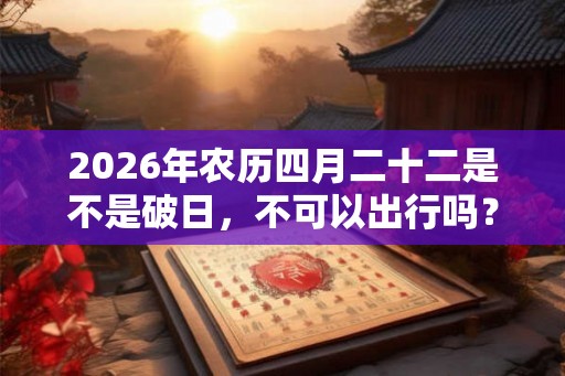 2026年农历四月二十二是不是破日,不可以出行吗? 2026年农历四月二十二是不是破日,不可以出行吗?