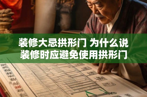 装修大忌拱形门 为什么说装修时应避免使用拱形门