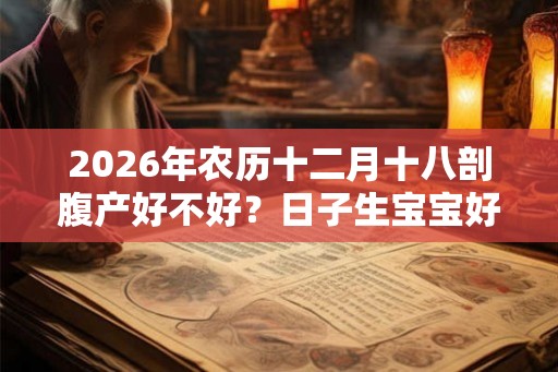 2026年农历十二月十八剖腹产好不好？日子生宝宝好吗？